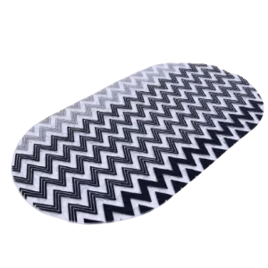 ПОСТЕЛКА БАНЯ 68/35см PVC BLACK/WHITE 82864